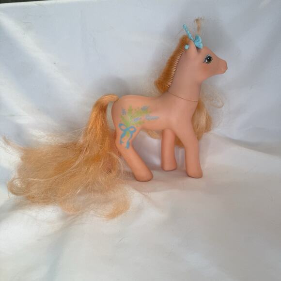 Vintage 1988 My Little Pony Wild Flower G1 Unicorn Hasbro Secret Surprise MLP - Picture 2 of 4
